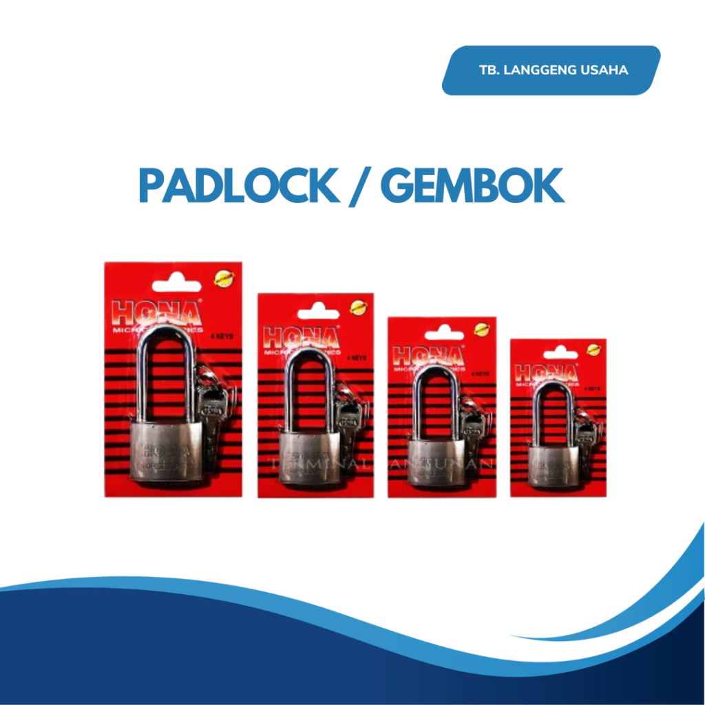 LU HONA GEMBOK PADLOCK LONG Handle Kunci Pintu Rumah Minimalis Kamar Mandi Kupu Tarung Lemari handel