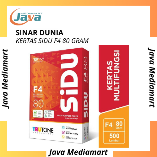 

Kertas HVS Sinar Dunia SIDU F4 80 Gram