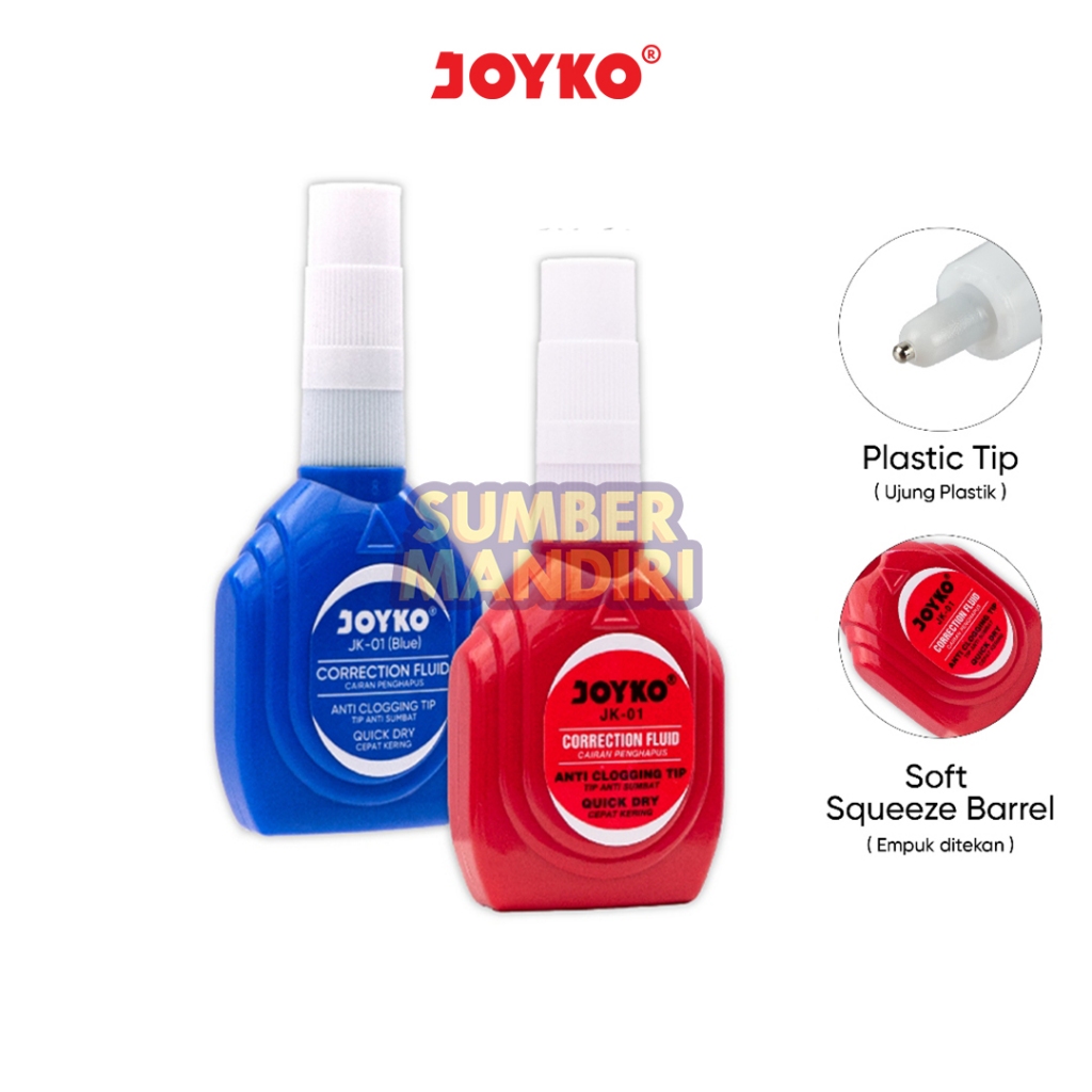 

Tipe X Cair JOYKO JK-01 Correction Fluid [1 PCS]