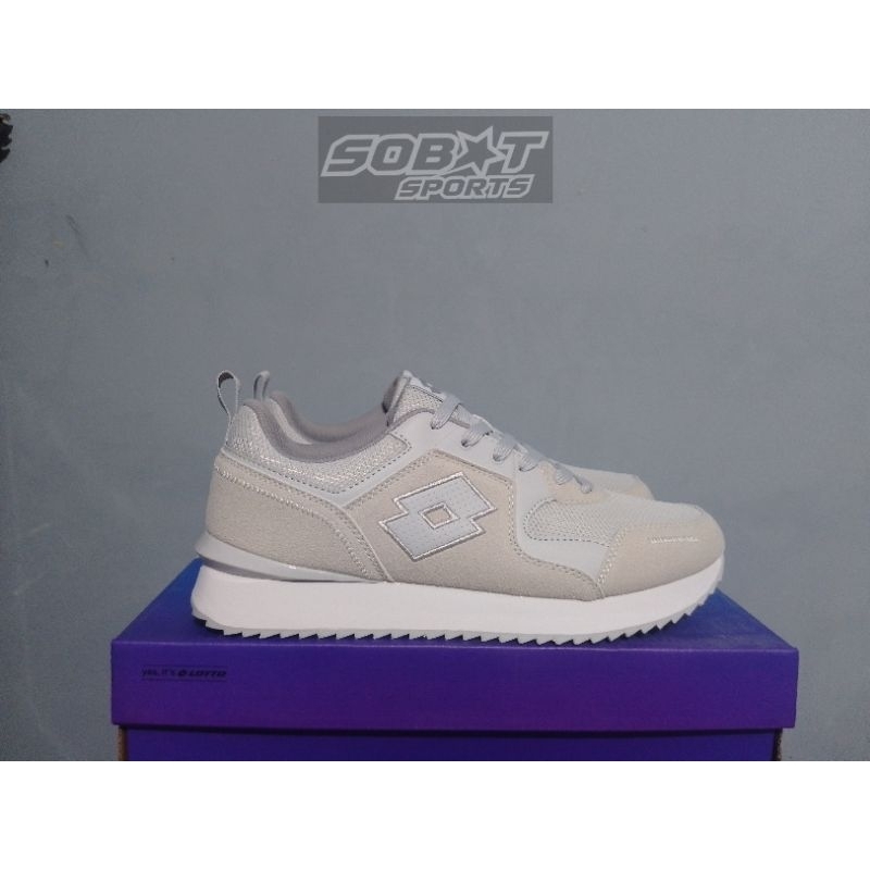 Sepatu Sneakers Casual LOTTO CLEMENT GREY LOTL240506G original bnib resmi size 43 & 44