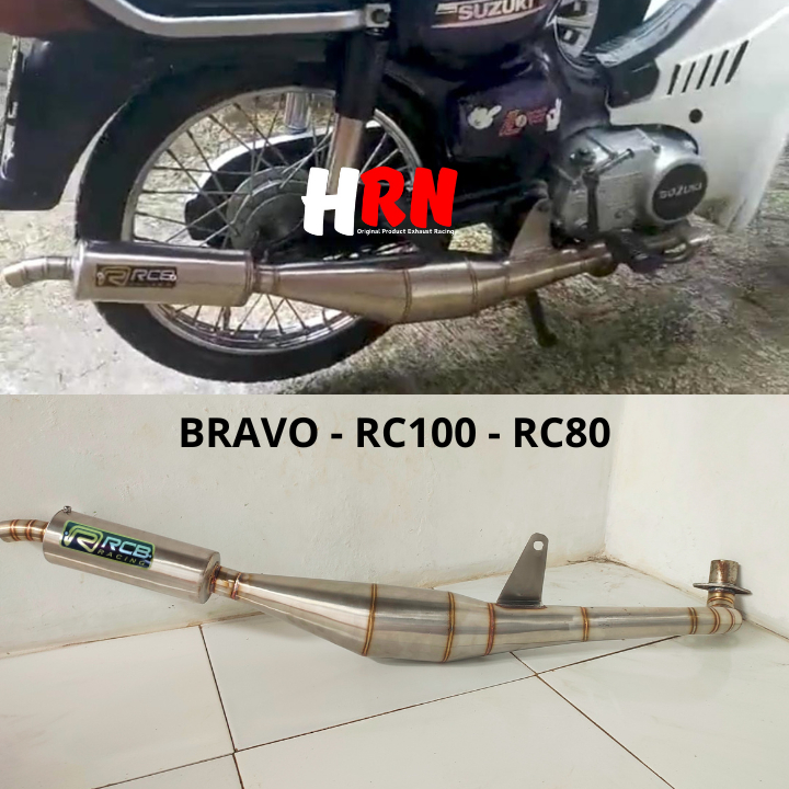 HRN KNALPOT Rc100 / Rc80 / Bravo Standar Racing Stainless Pnp