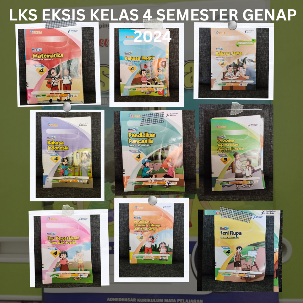 LKS SD EKSIS KELAS 4 SEMESTER GENAP TAPEL 2024-CITRA PUSTAKA-KURMER