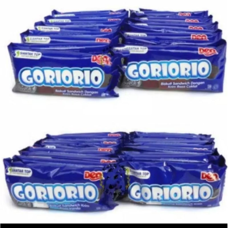 

Goriorio Biskuit Sandwich 1 Karton isi 10 Pack x 20 Pcs