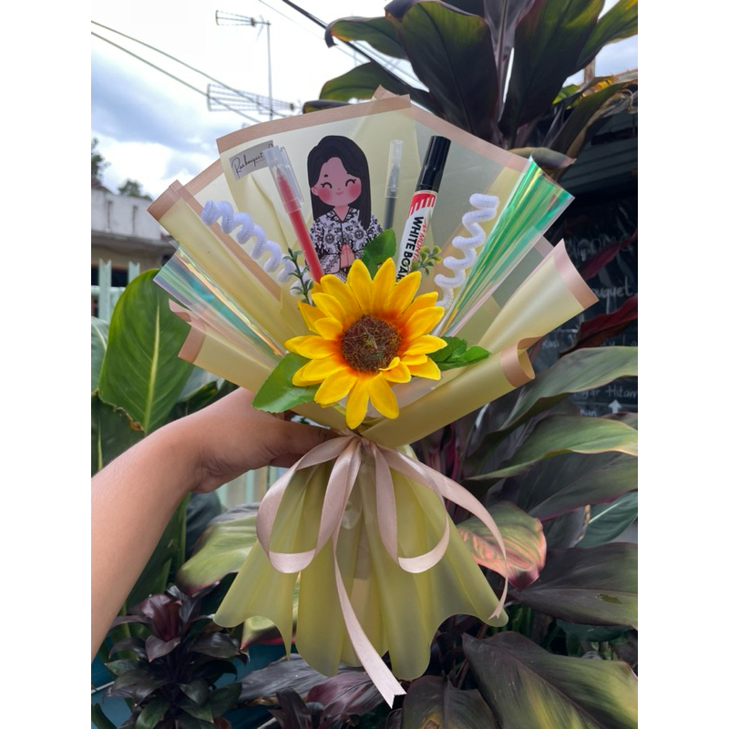 Buket Topper Hari Guru / Buket hari guru /Buket topper murah / Hadiah hari guru