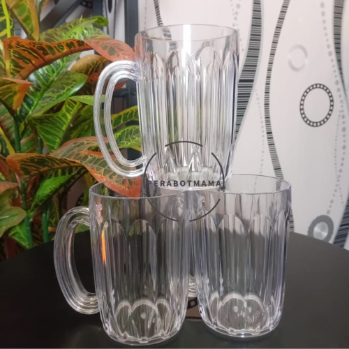 1 LUSIN Gelas Kristal 206 / Gelas Plastik Gagang / Gelas Es