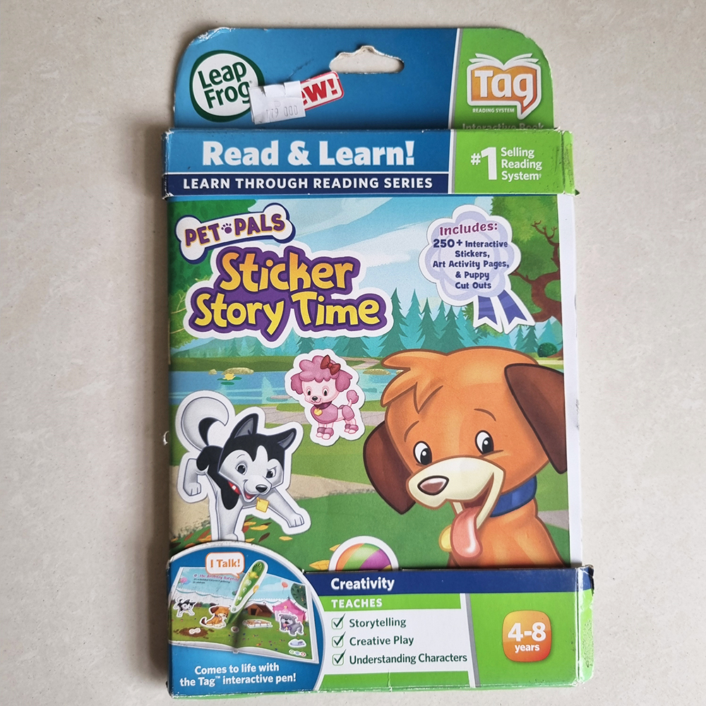 PRELOVED BUKU LEAP FROG TAG READING SYSTEM PET PALS STICKER STORY TIME