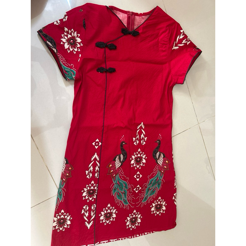 dress merah imlek