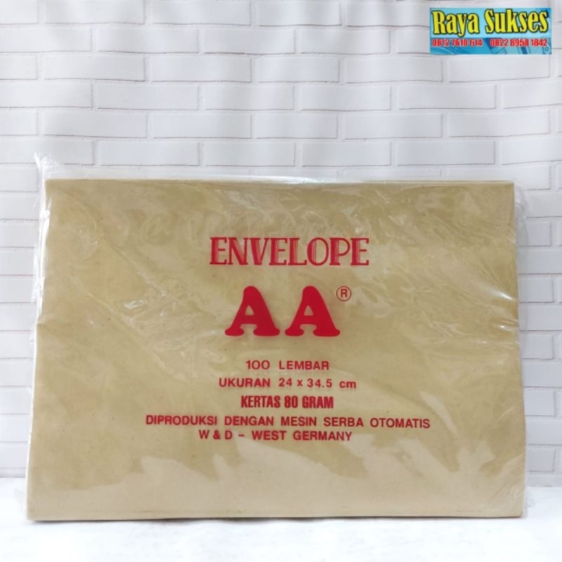 

Amplop Coklat Folio AA 24×34.5 cm/ Amplop Casing/ Amplop Envelope Folio AA