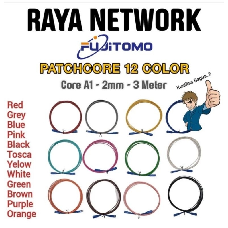 FUJITOMO PATCHCORE 3M 12 WARNA