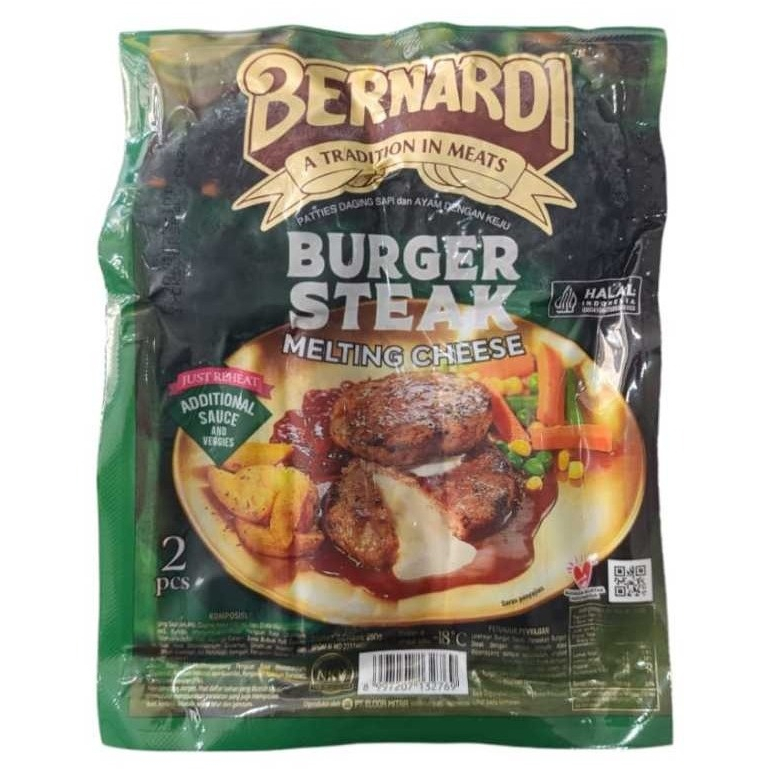 

Benardi Burger Steak Melting Cheese isi 2pcs 250gr