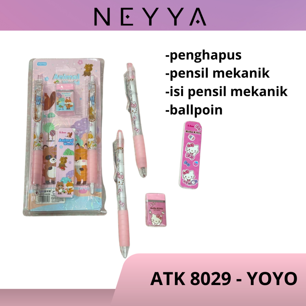 

NEYYA - ATK 8029 YOYO/ Pensil Mekanik/ Set Alat Tulis
