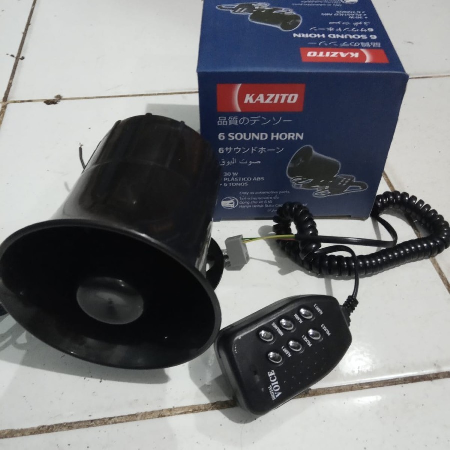 klakson motor speaker mini toa mini 6 suara plus mic
