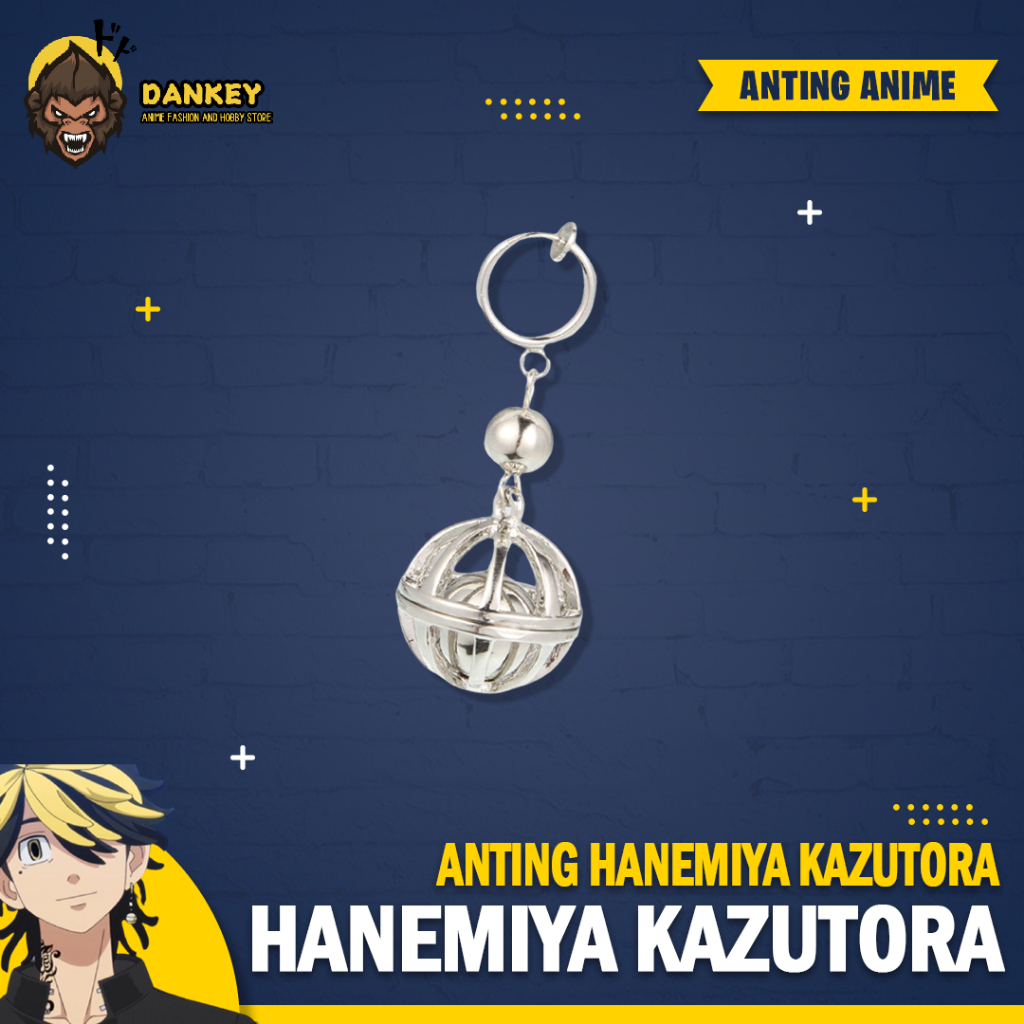 Anting Tokyo Revengers Hanemiya Kazutora Cosplay