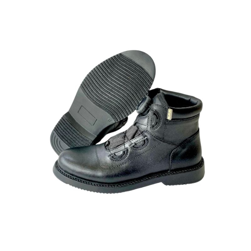 sepatu pdh kulit lantas tali putar 048 aleus
