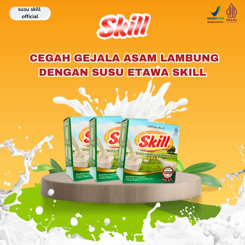 

Skill paket Bugar Susu Skill- Susu kambing Etawa Premium BPOM mengatasi Asam lambung