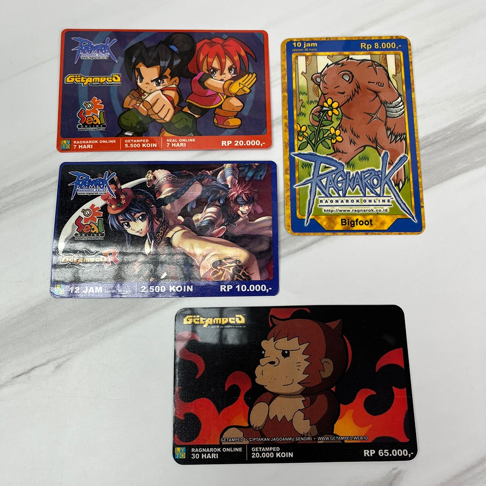 4PCS Kartu Game Lyto Jadul