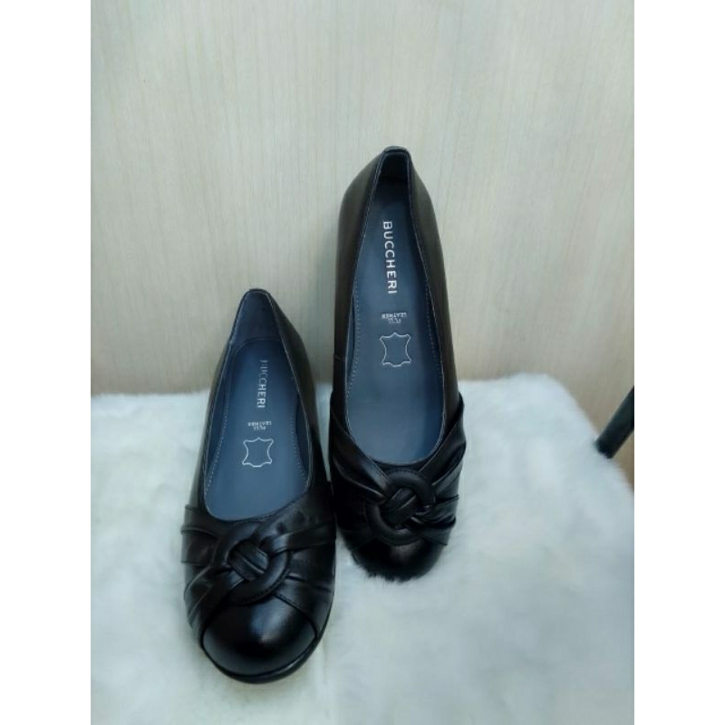 Buccheri Sepatu Kerja Wanita Pantofel Wedges Wanita BESS - 3524