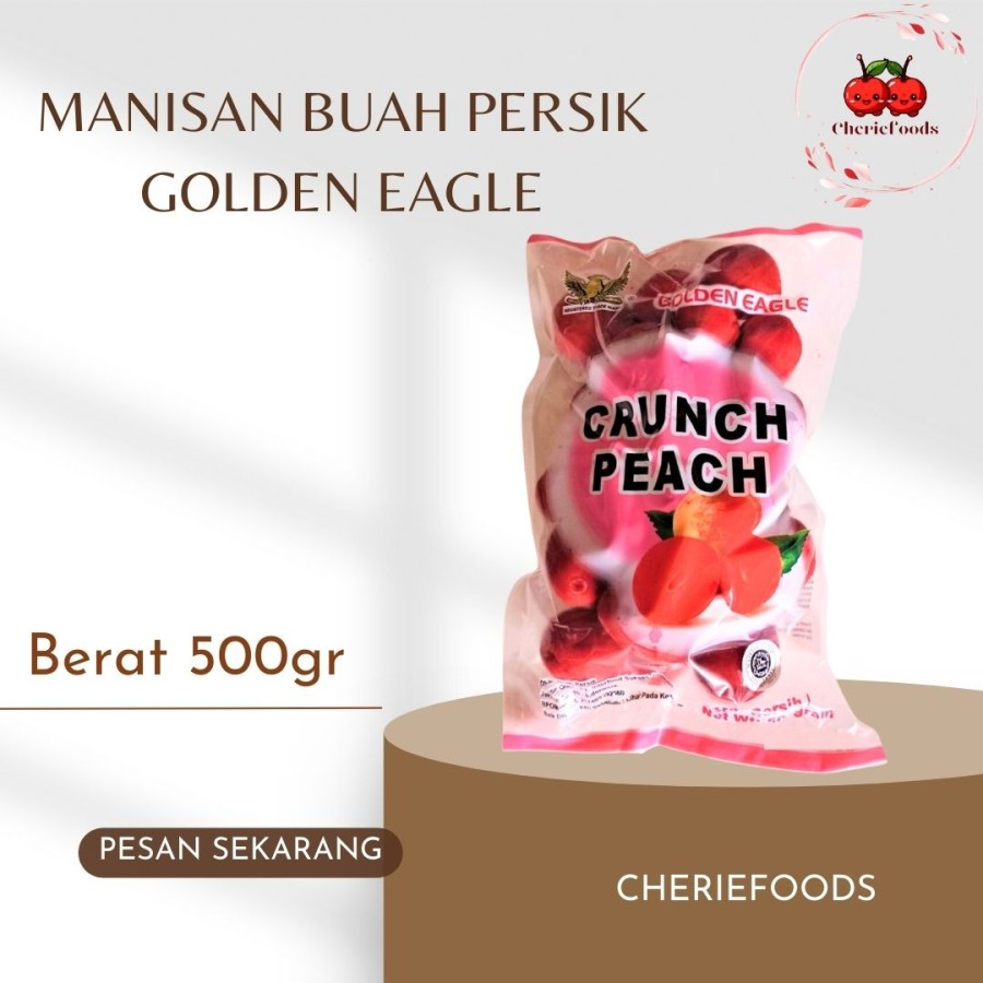 

Manisan Buah Persik Golden Eagle Crunch Peach 500 Gr