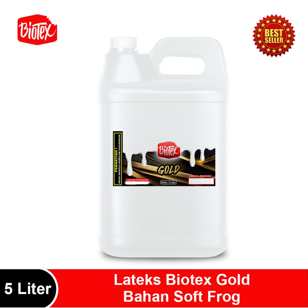 Lateks Biotex Gold Bahan Bikin Soft Frog 5 Liter