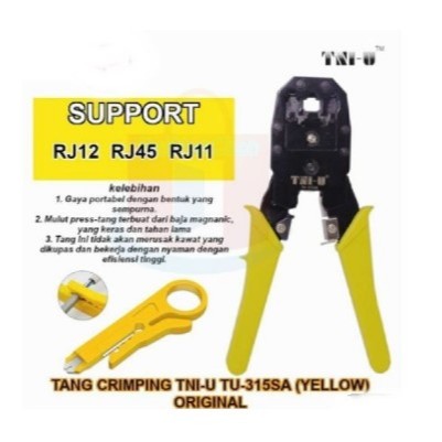 TANG CRIMPING TNI-U TU-315SA(YELLOW) ORIGINAL