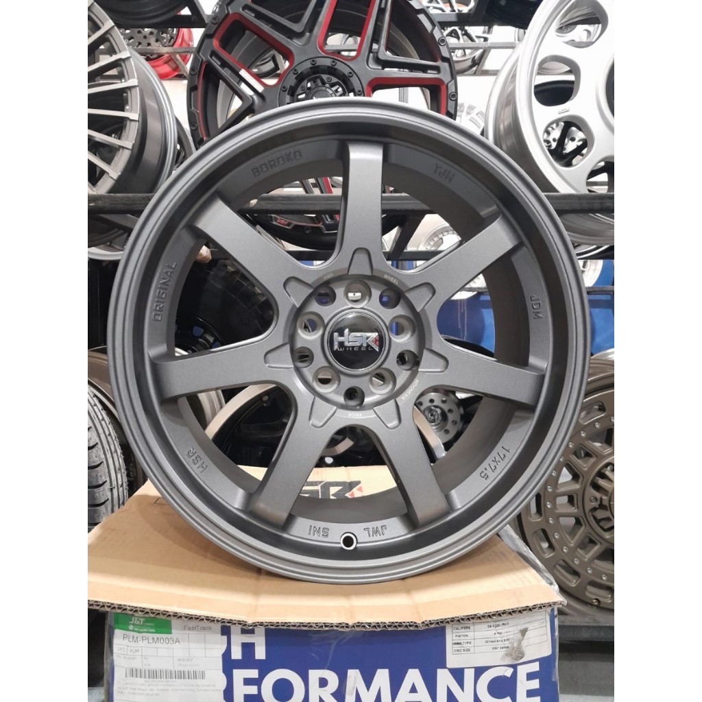 Velg Mobil Model TE37 HSR Boroko TJH Ring 17 pelek untuk ban mobil toyota altis