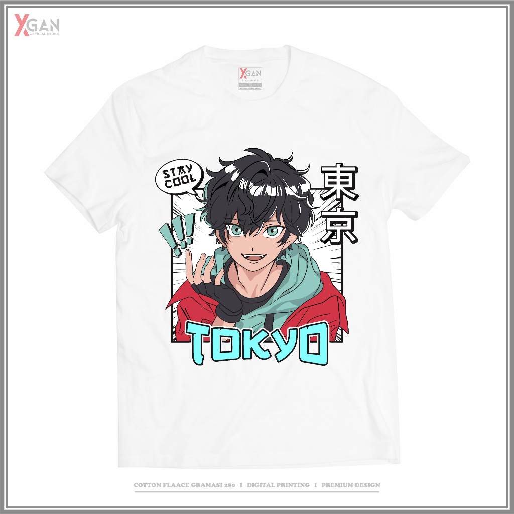XGAN Series Tokyo Revengers Doujinshi TR05X Baju Kaos Distro Anime katun 24s Jepang T-Shirt Sablon A