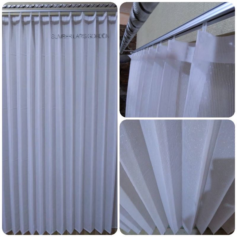 TERLARIS‼️✅Vitrase gorden putih polos import/dalaman gorden/furing gorden polos tebal halus import t