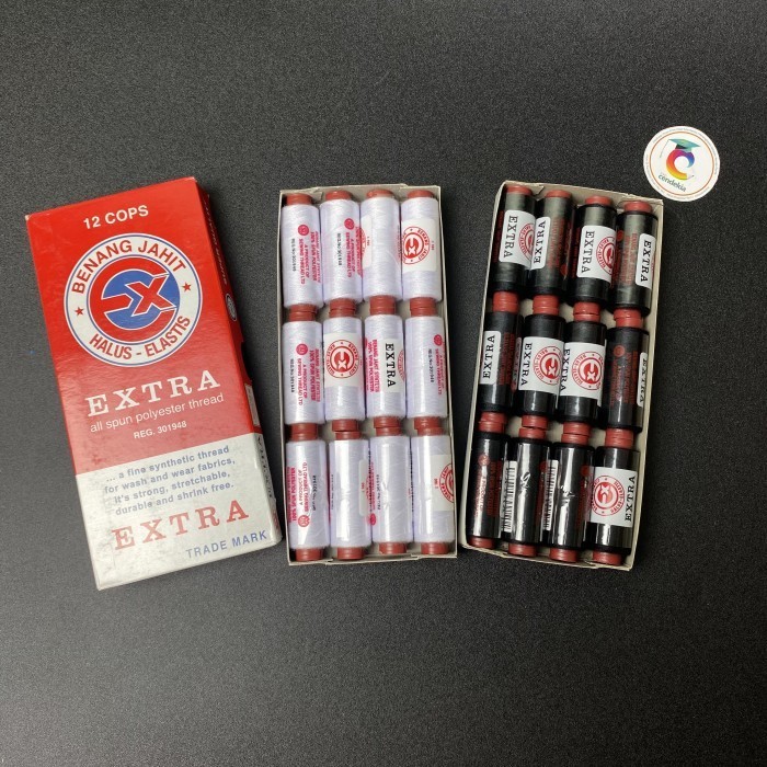 Benang Jahit EXTRA 160yds - Hitam