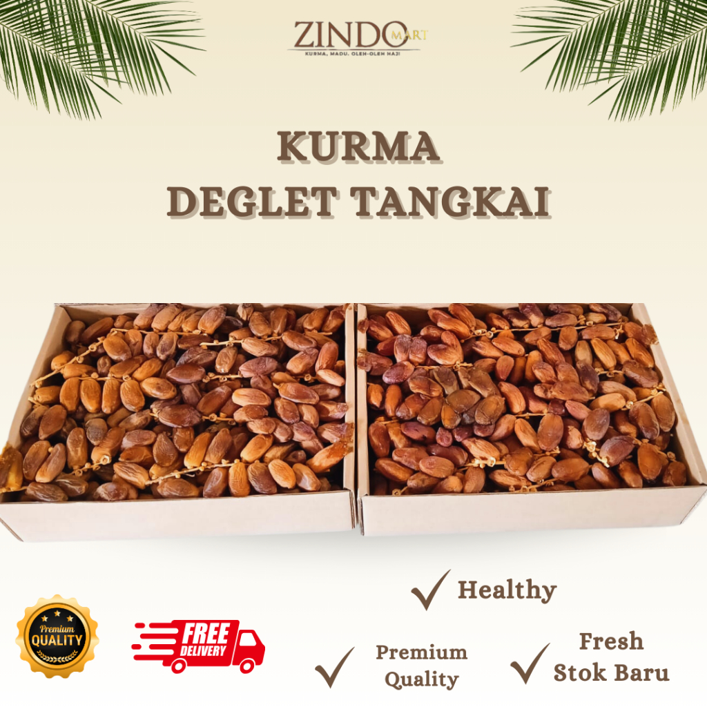 

KURMA DEGLET TANGKAI 5KG / OLEH-OLEH HAJI DAN UMROH / KURMA TUNISIA