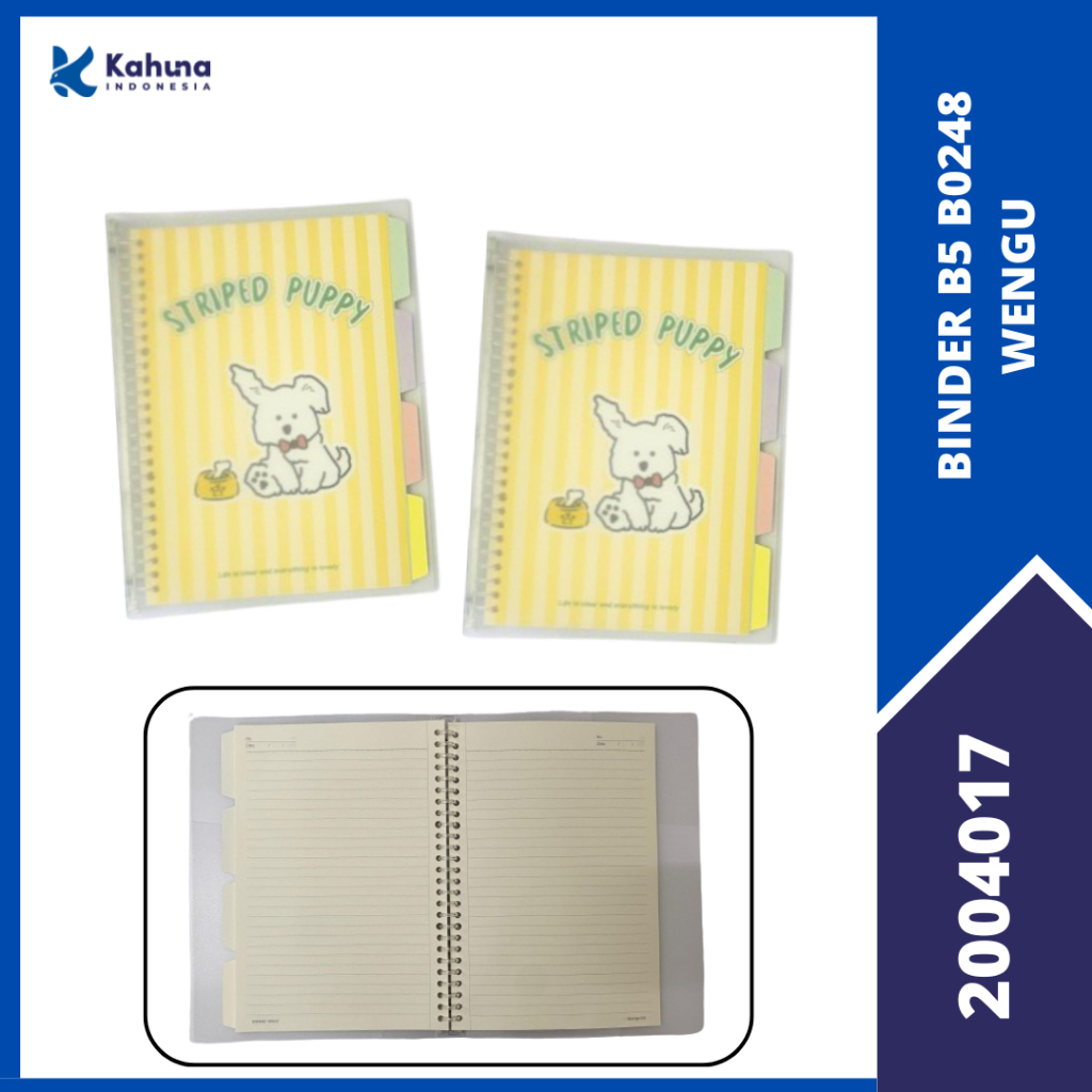 

Binder B5 Wengu Transparant Gambar lucu B0248 / Binder Note Ring Bonus Loose Leaf / Binder File B5 Kampus [2004017]