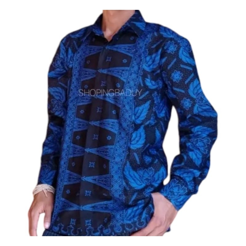 Kemeja batik tapak kebo batik suku adat baduy baduy banten