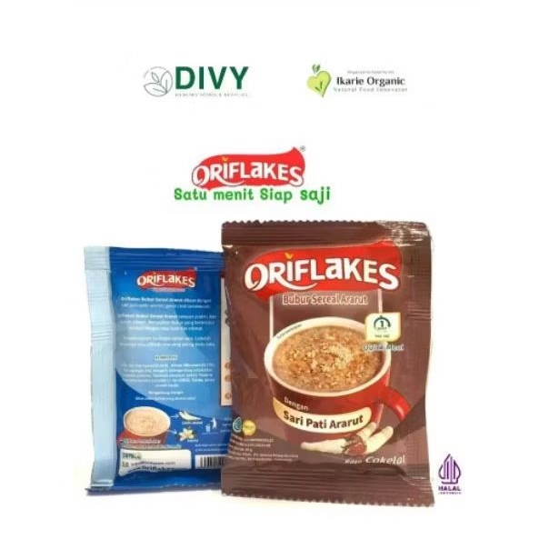 

Oriflakes Bubur Sereal Ararut Sachet 30gr , Pack Rencengan isi 10