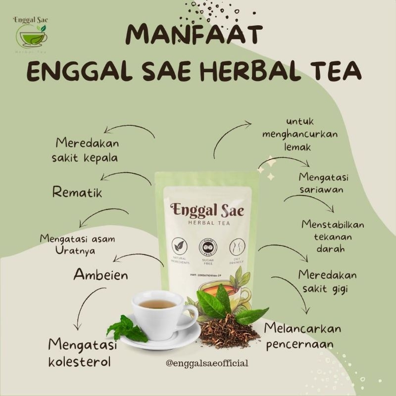 

Teh Herbal Enggal Sae 40gr, Original