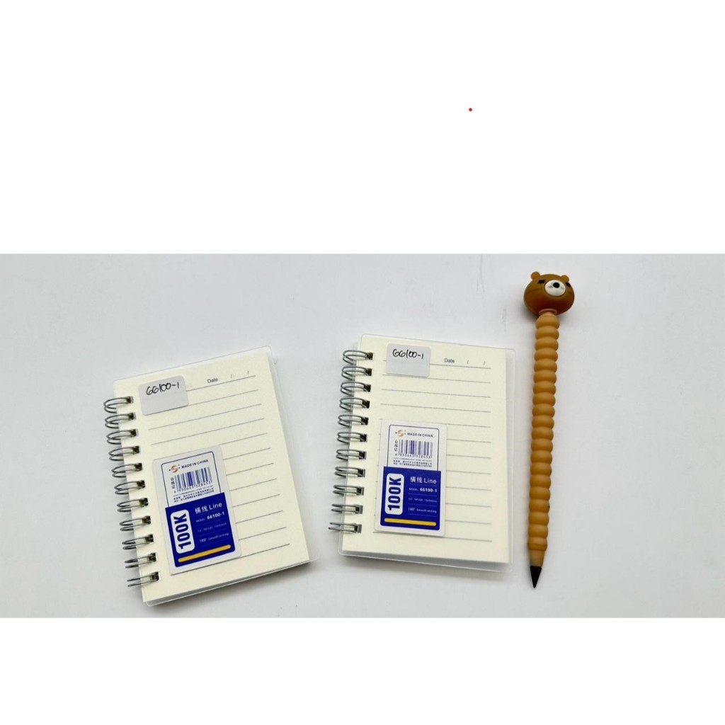 

Buku Spiral Catatan Notebook Mini Poket Saku A7 Ring Book Kecil Garis Cover Polos Transparant