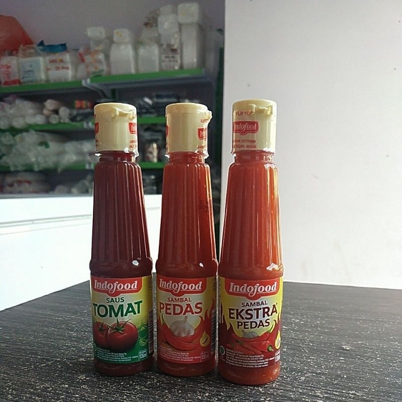 

Indofood Saus Tomat, Pedas, Extra Pedas