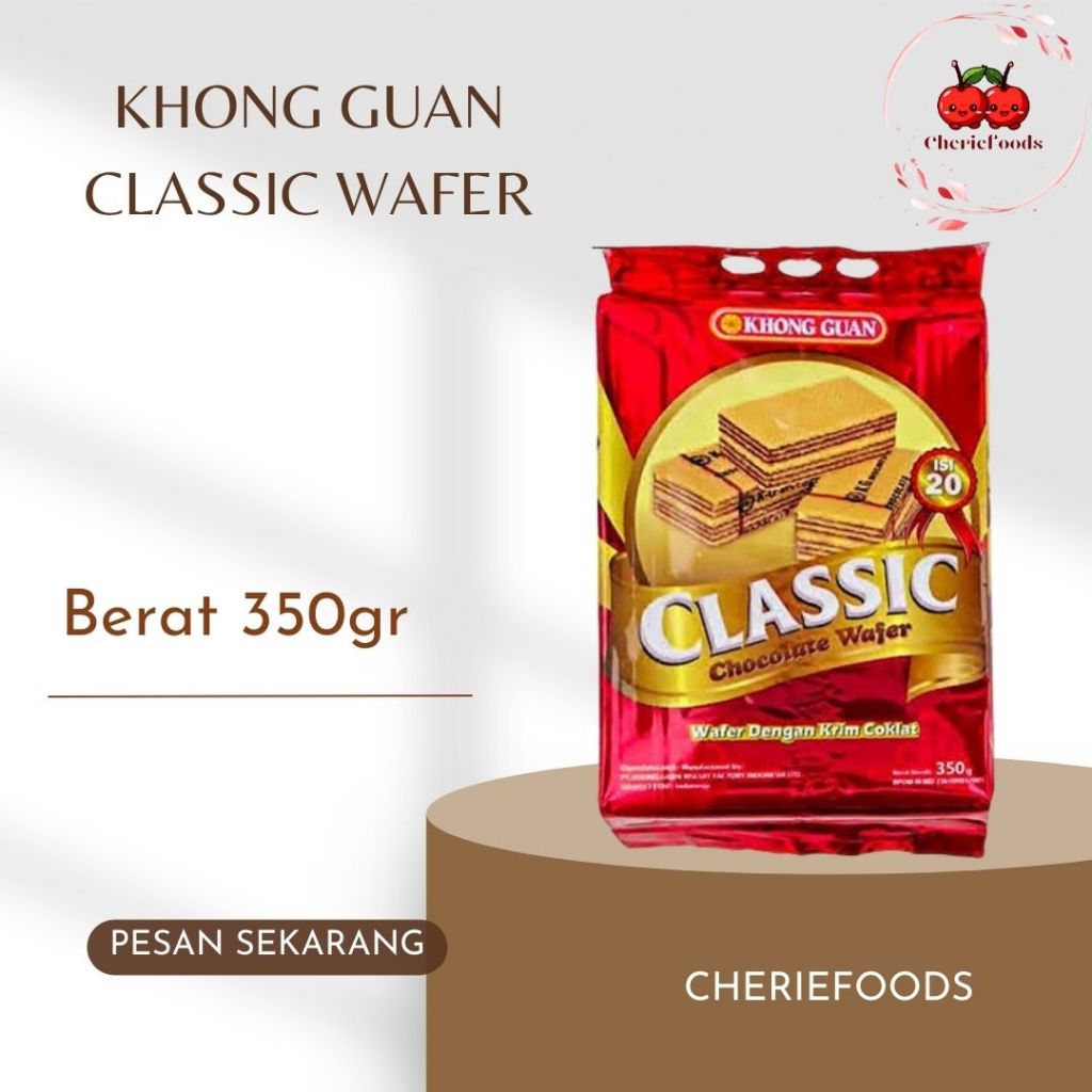 

Khong Guan Classic Wafer Chocolate - 350gram