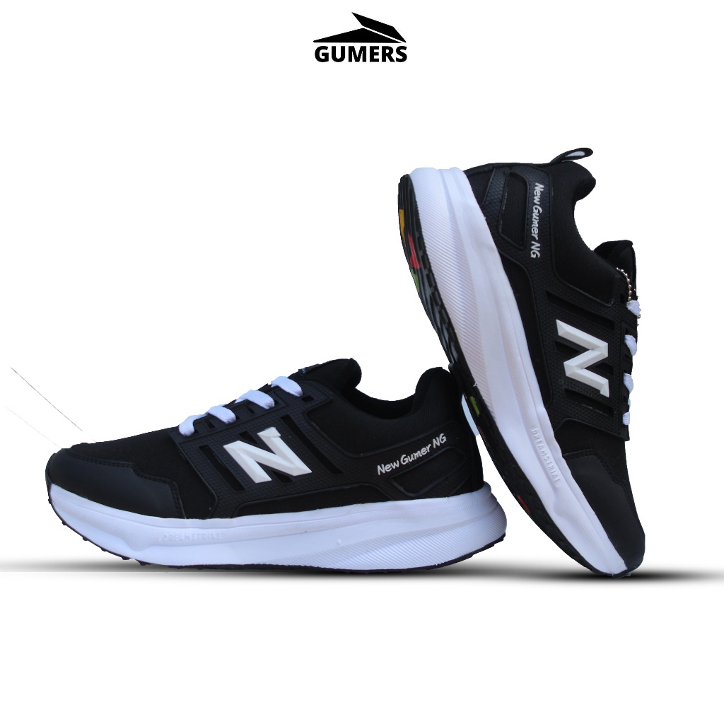 SEPATU NB HITAM PUTIH, SNEAKERS PRIA DAN WANITA, SEPATU HITAM, SEPATU SEKOLAH,SEPATU KERJA,OLAHRAGA