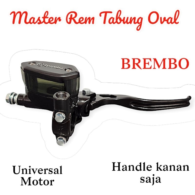 Master Rem Tabung Kanan Oval Brembo /Hanya Handle Kanan Saja