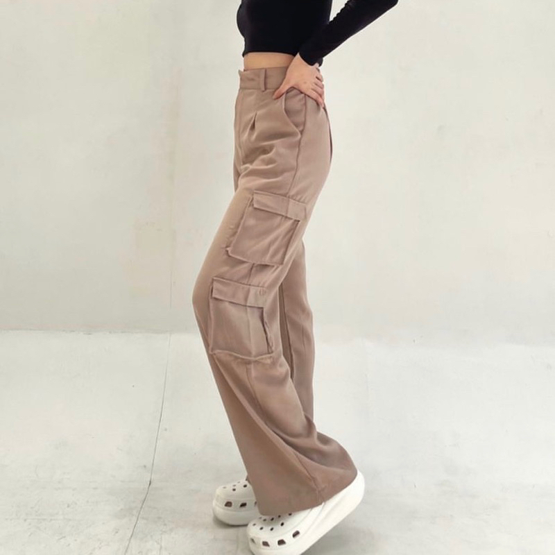 Gystore - Cairo Cargo Pants Polyester - Celana Panjang Wanita