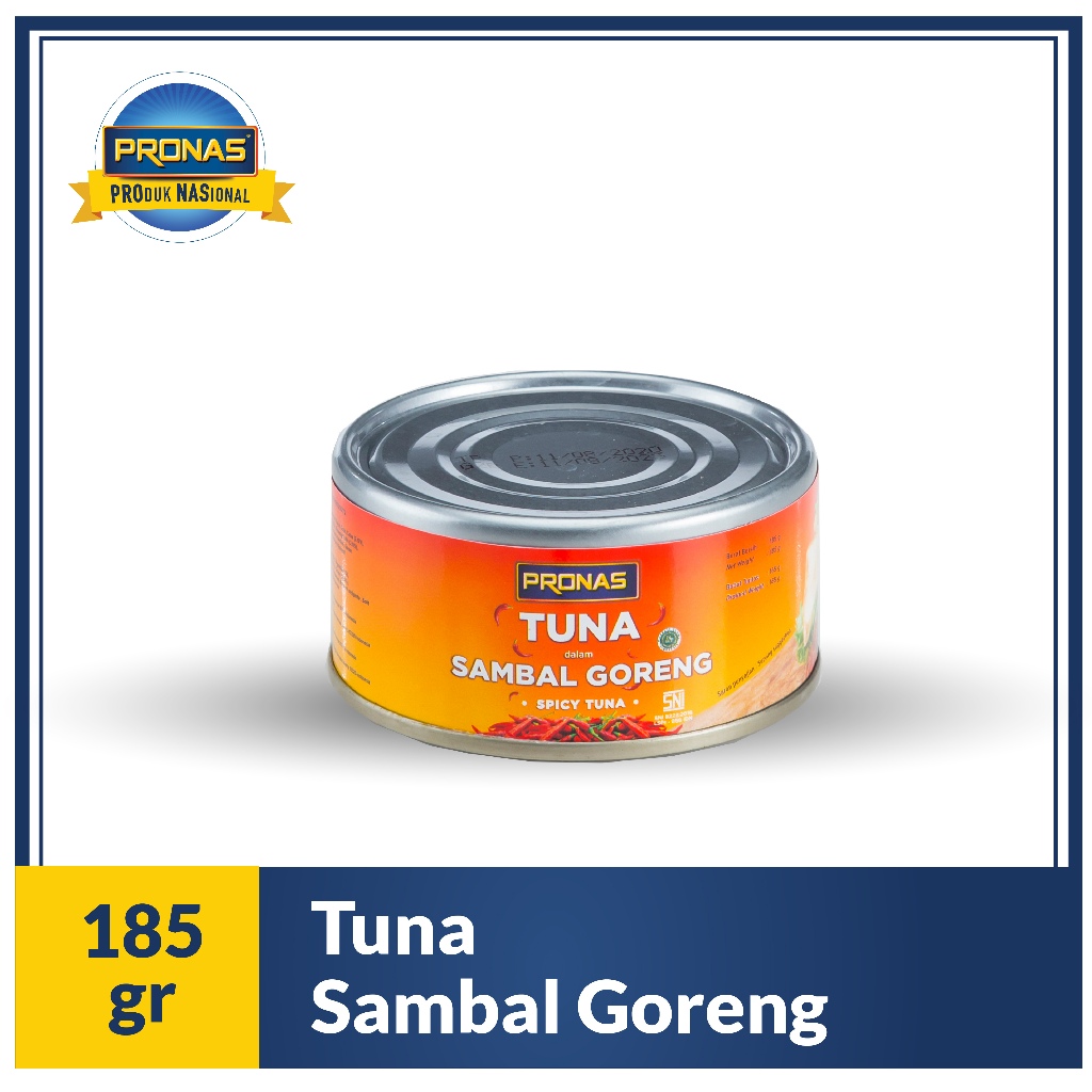 

Pronas Tuna Sambal Goreng 185g dalam kemasan EOE (Easy Open End)