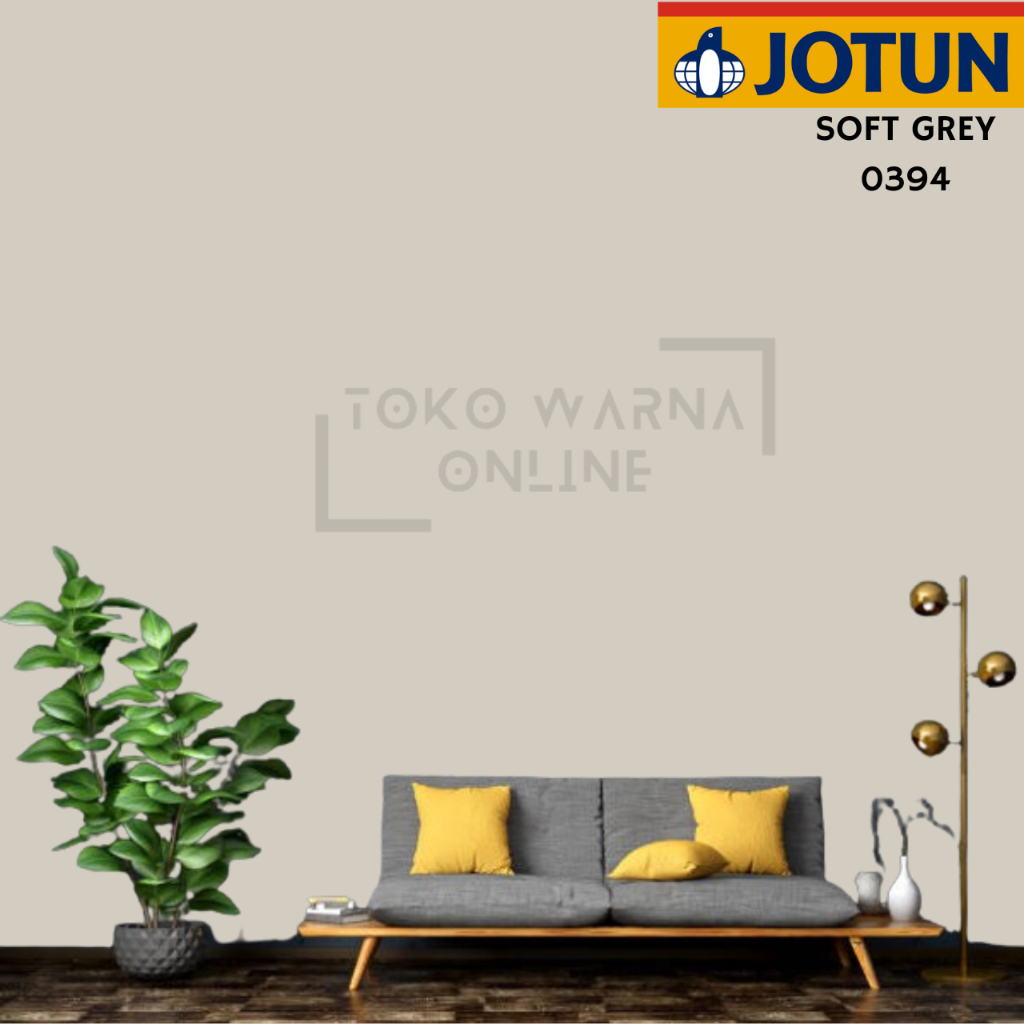 CAT TEMBOK INTERIOR JOTUN SERIES - SOFT GREY 0394 (GALON)