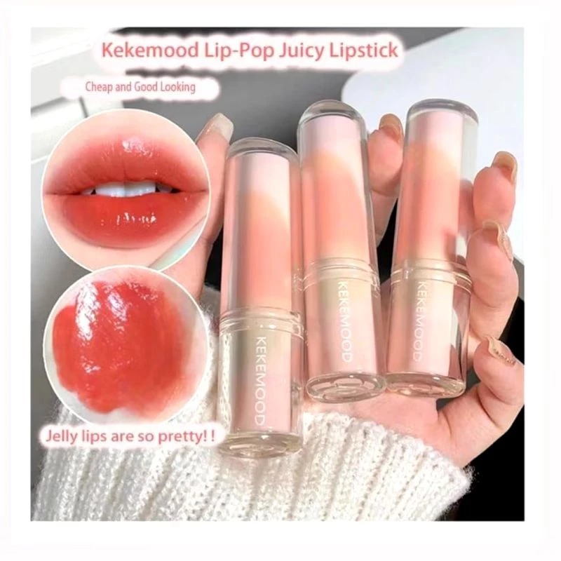 ''NITA'' KEKEMOOD Lipstik Water Light Solid Watery Glow Lipstick Mirror Moisturizing XX140