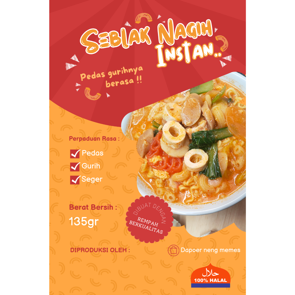 

Seblak Nagih Instant + Cuangki lidah