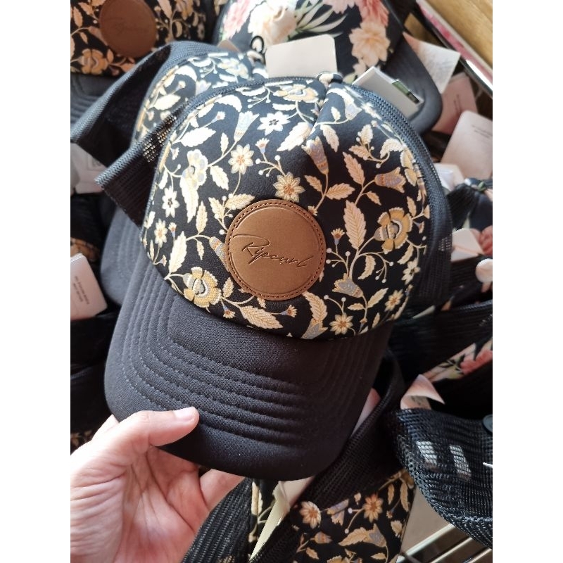 SALE TOPI RIP CURL WOMAN TOPI SNAPBACK HITAM FLOWER
