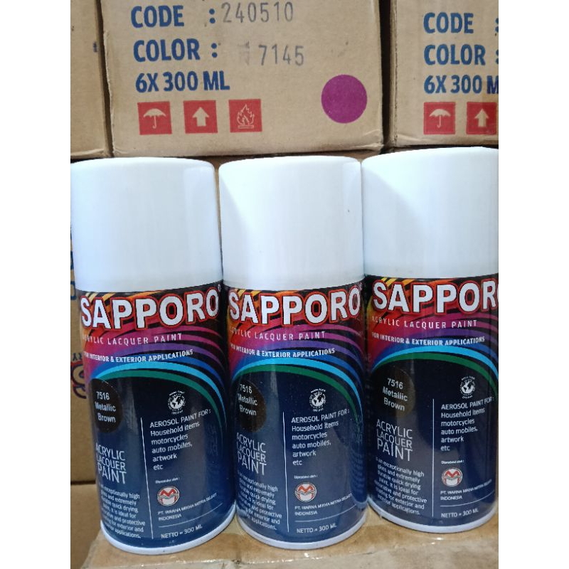 Pilok Pilox Sapporo 300ml saporo 300ML SAPORO spray 300ml 7516 metallic brown