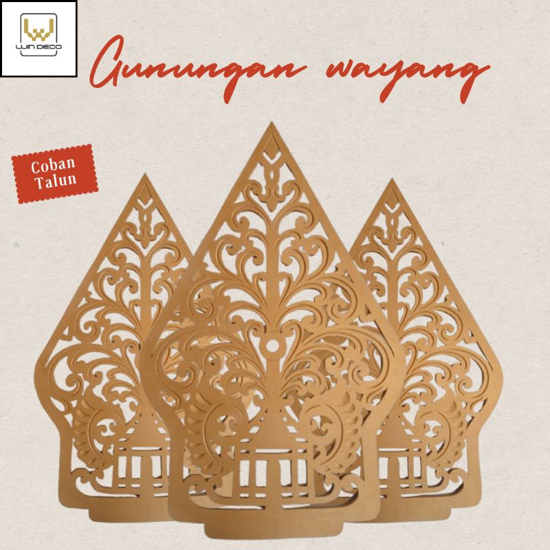 GUNUNGAN WAYANG DEKORASI/WAYANG SPON EVA/PROPERTI DEKOR GUNUNGAN