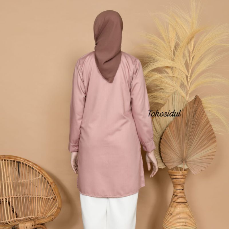 TUNIK TOYOBO/TUNIK POLOS/BLOUSE TUNIK/TUNIK PUTIH/TUNIK TOYOBO PREMIUM/TUNIK BASIC/KEMEJA TUNIK