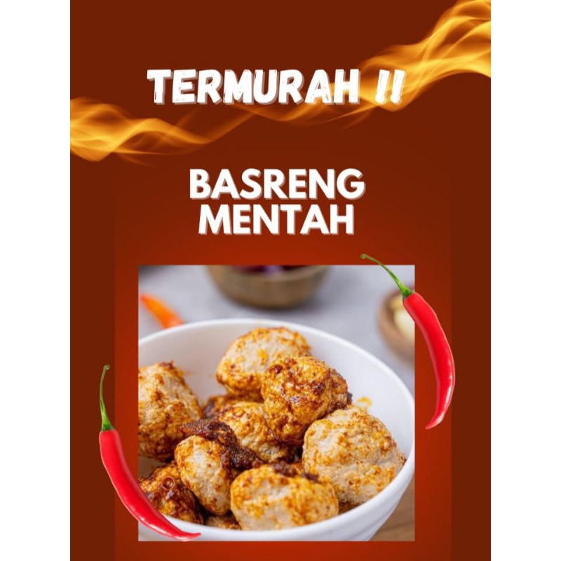 

BASRENG MENTAH ISI 7 + FREE CHILOIL