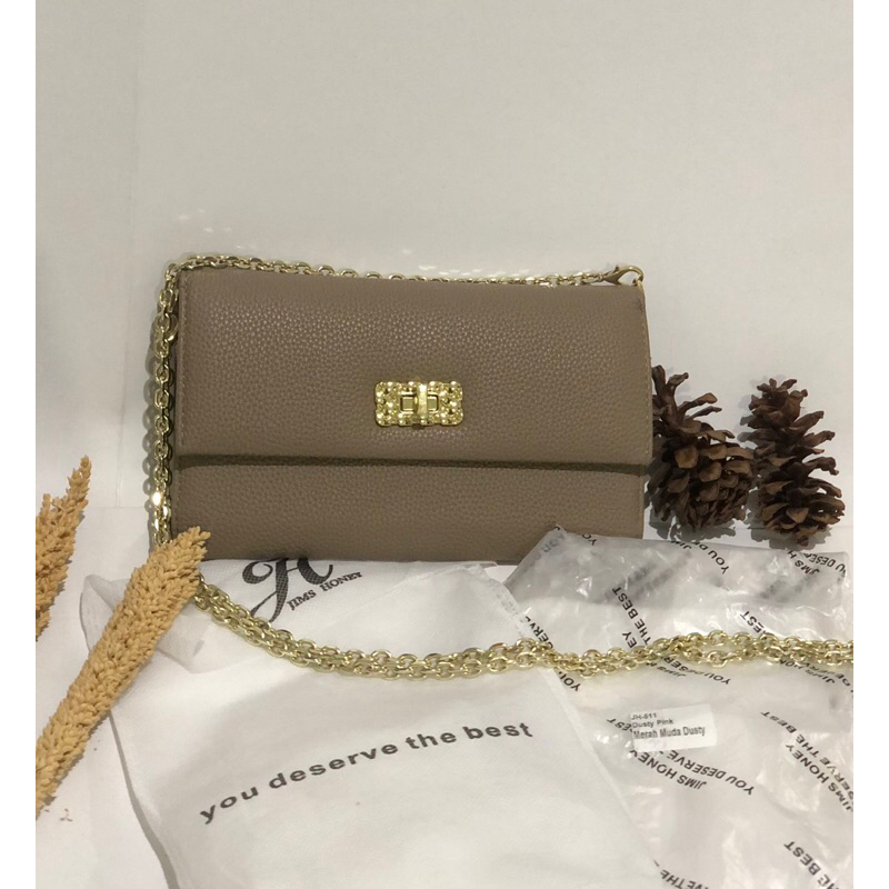 Dompet Panjang Tali Jims Honey Cream