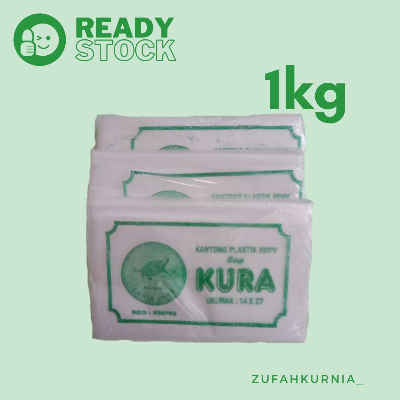 Plastik Kantong HDPE 1kg (14x27cm) Cap Kura